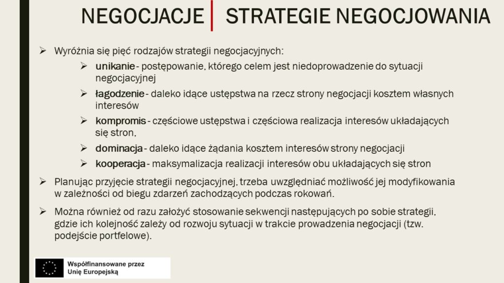 Strategie negocjowania