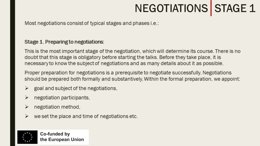 Preparations for negotiations 1