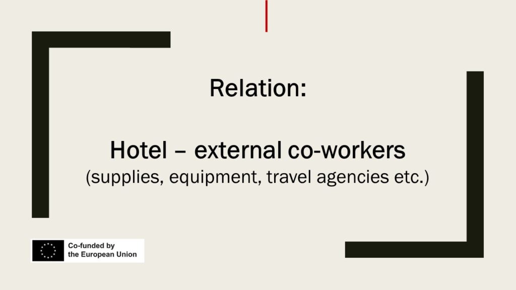Relationship: Hotel - External collaborators