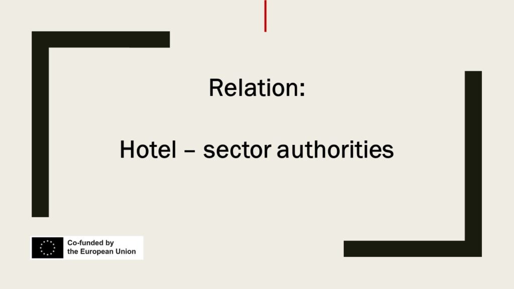 Relation: Hotel - Industry authorities