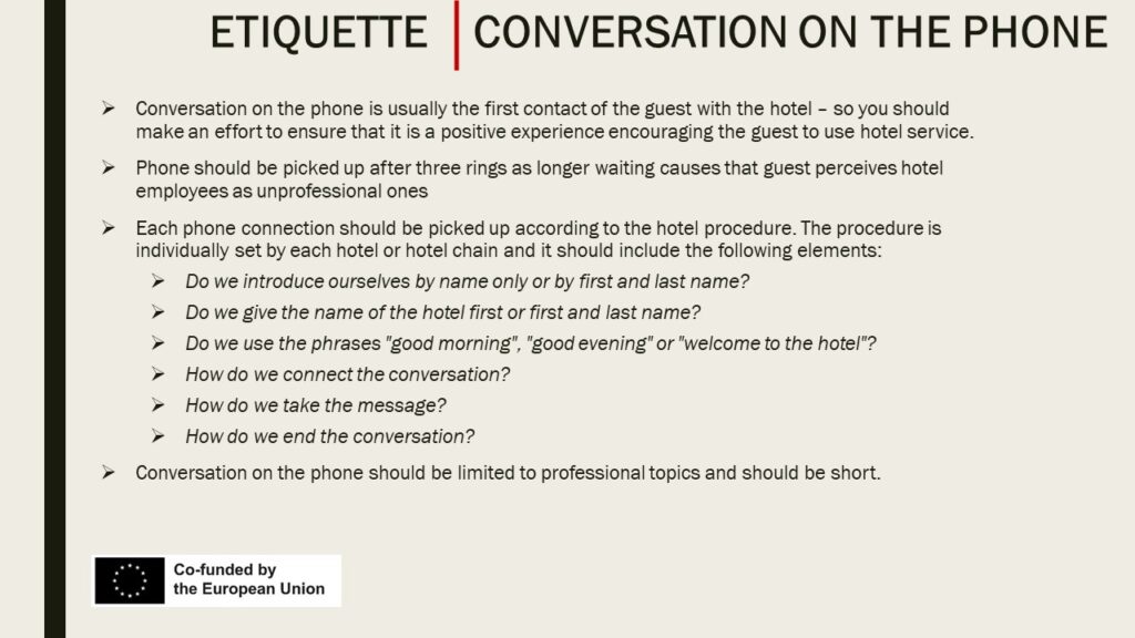 Phone call etiquette 1