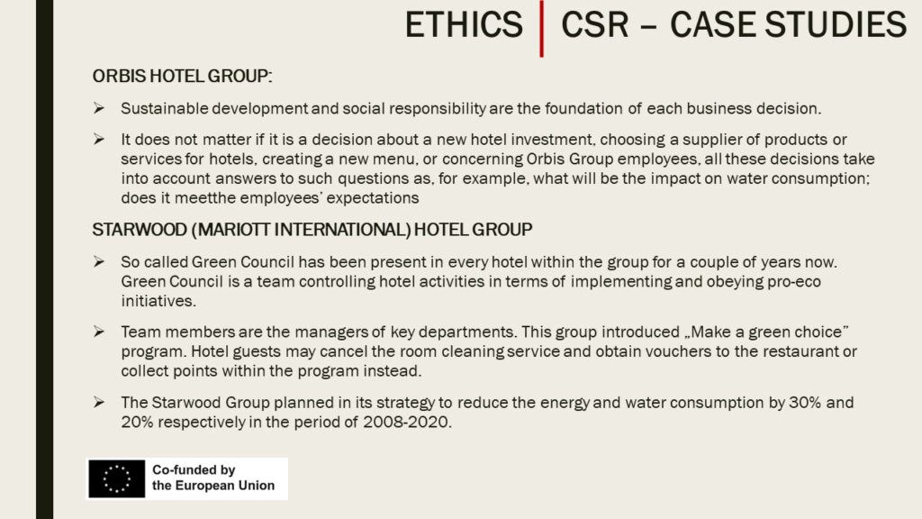 CSR - Case studies 1