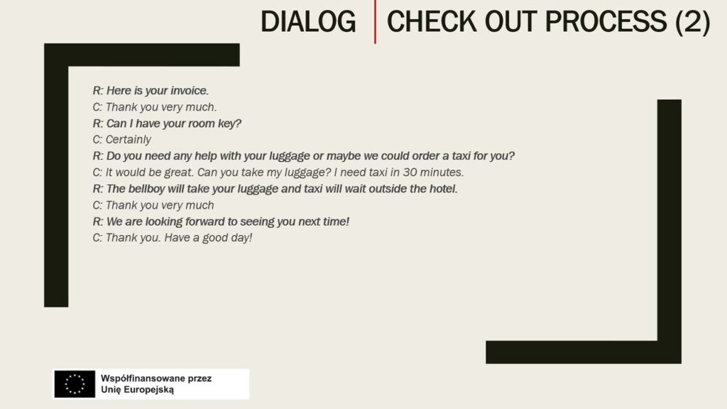 Dialogue | Check out process 2